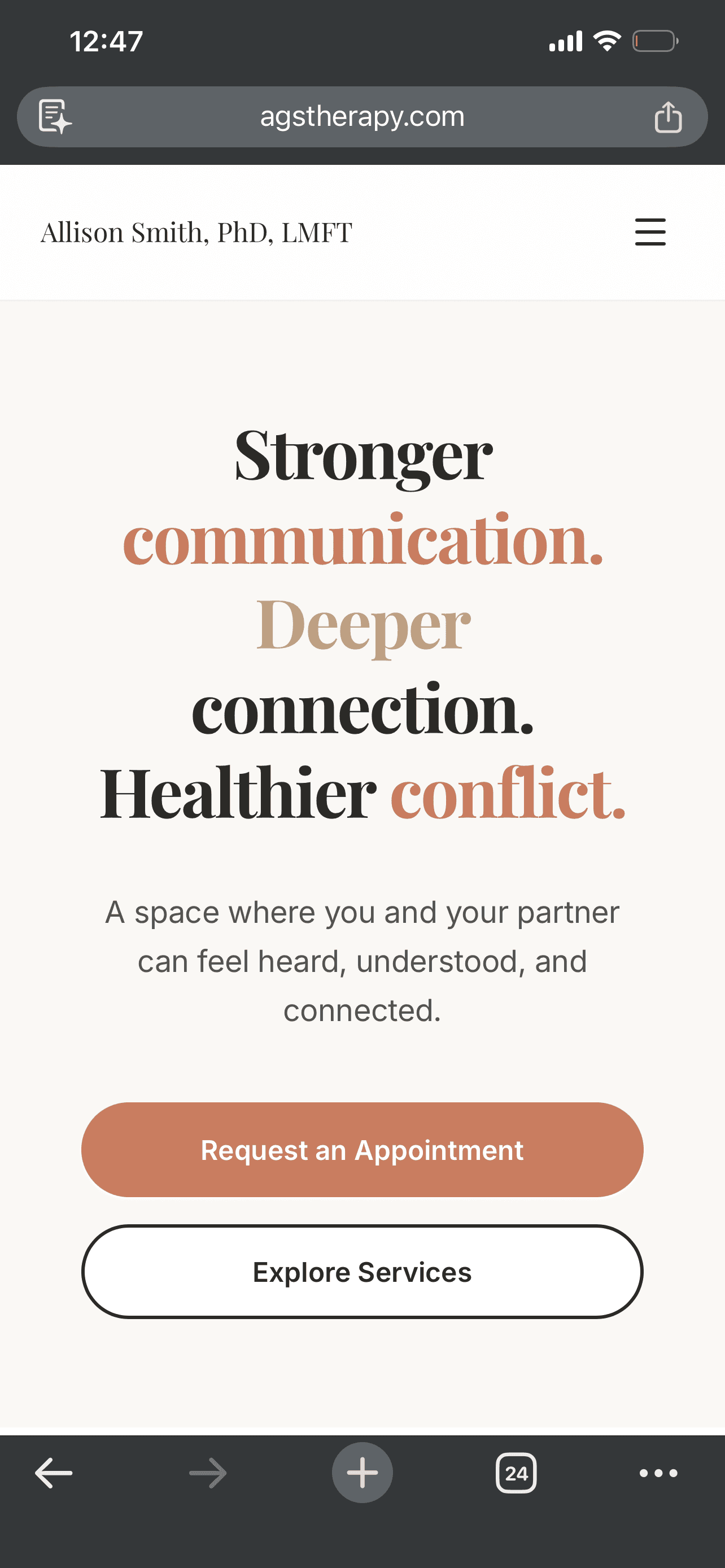 AGS Therapy on mobile — image 1 of 3