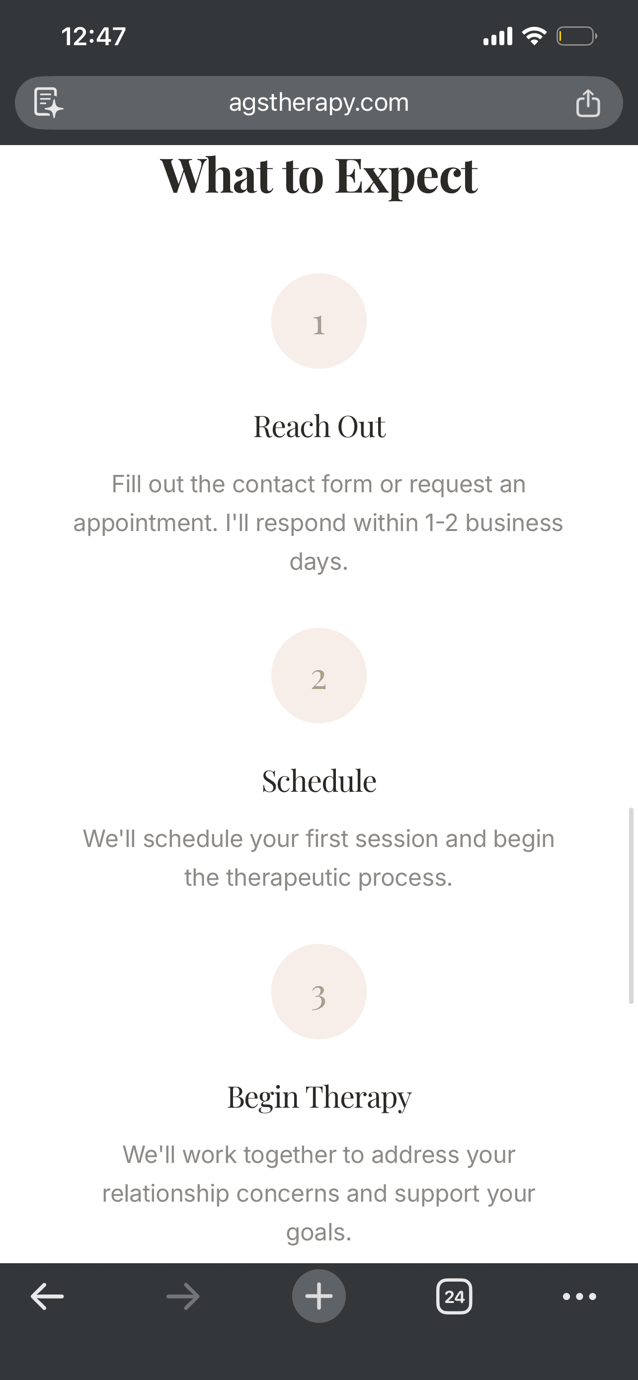 AGS Therapy on mobile — image 3 of 3
