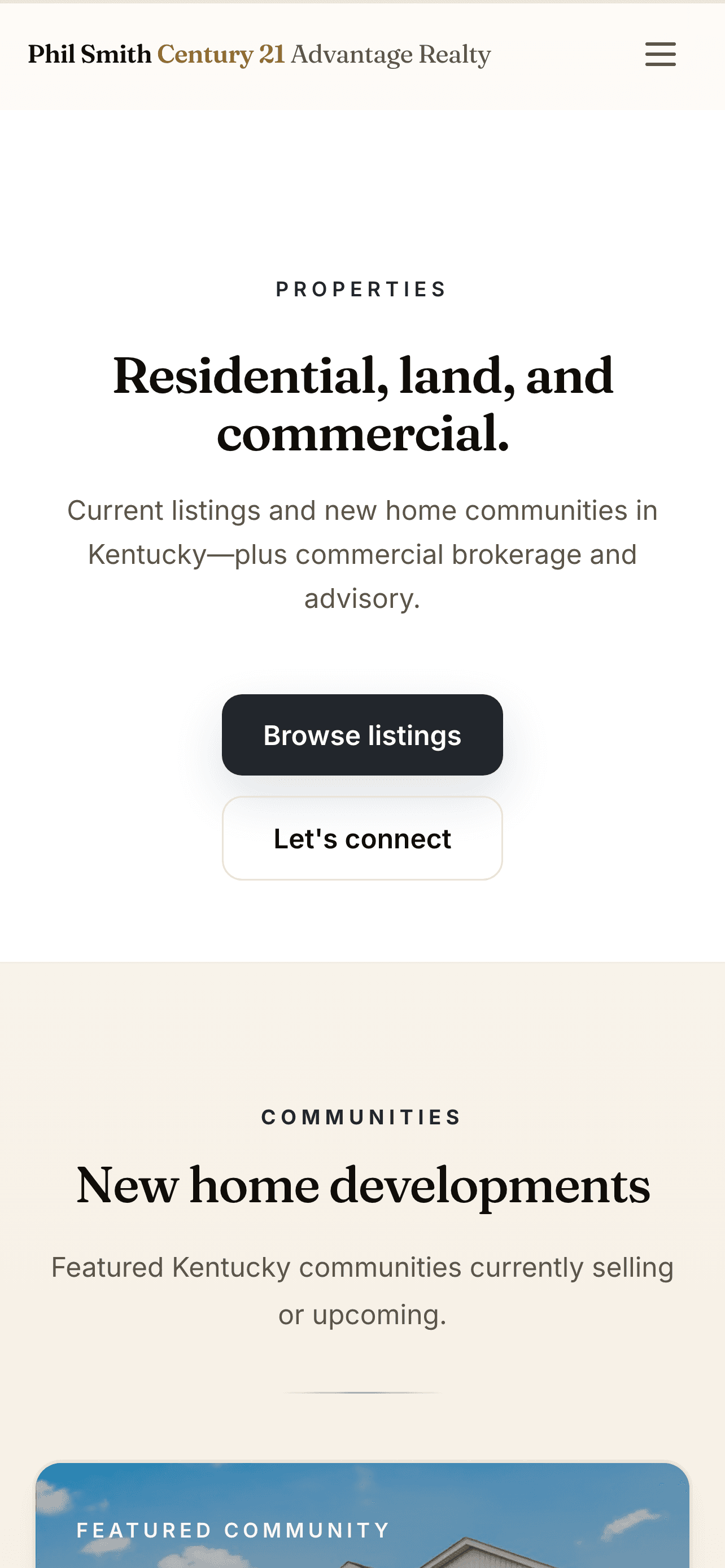 Phil Smith Real Estate on mobile — image 2 of 9