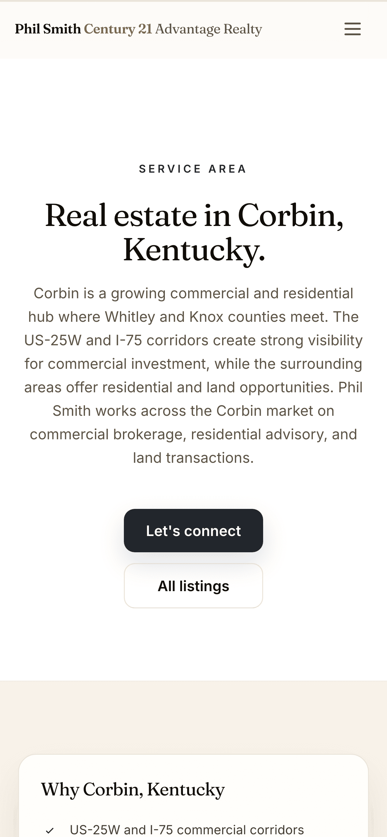 Phil Smith Real Estate on mobile — image 5 of 9