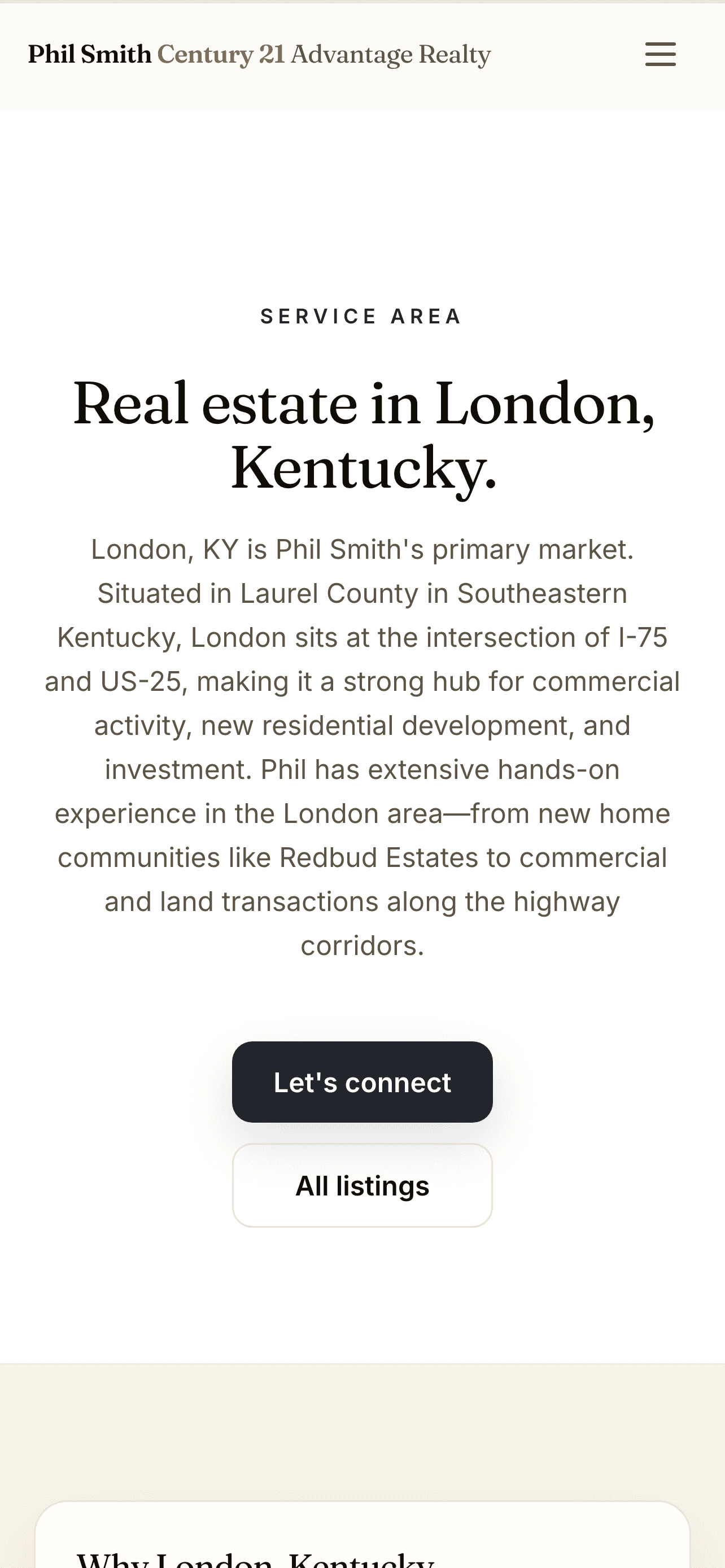 Phil Smith Real Estate on mobile — image 6 of 9