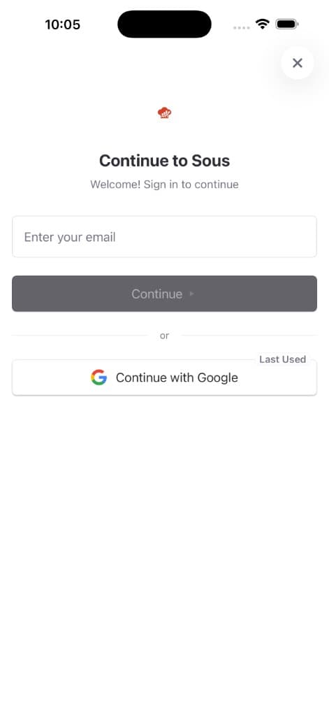 Sous on mobile — image 4 of 4